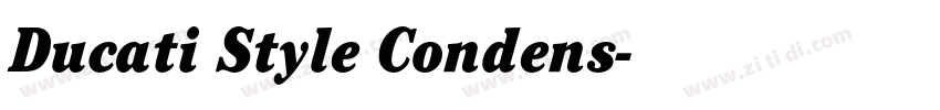 Ducati Style Condens字体转换